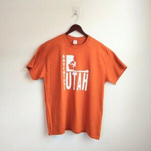 NWT large orange Utah tourism souvenir shirt